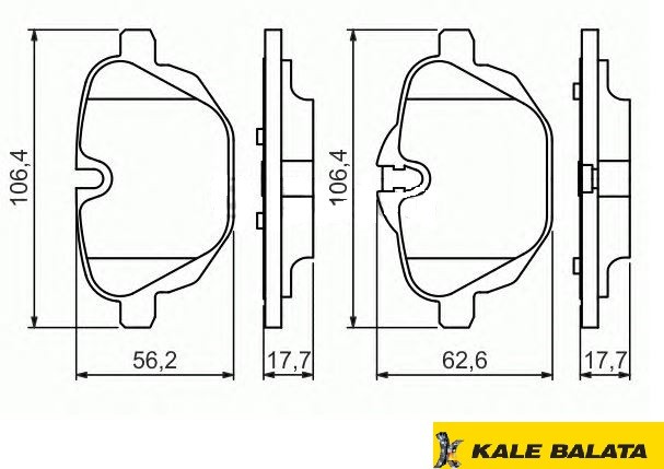 DİSK BALATA (ARKA) BMW 5 (F10) 13- / X3 (F25) 10- / X4 (F26) 14-