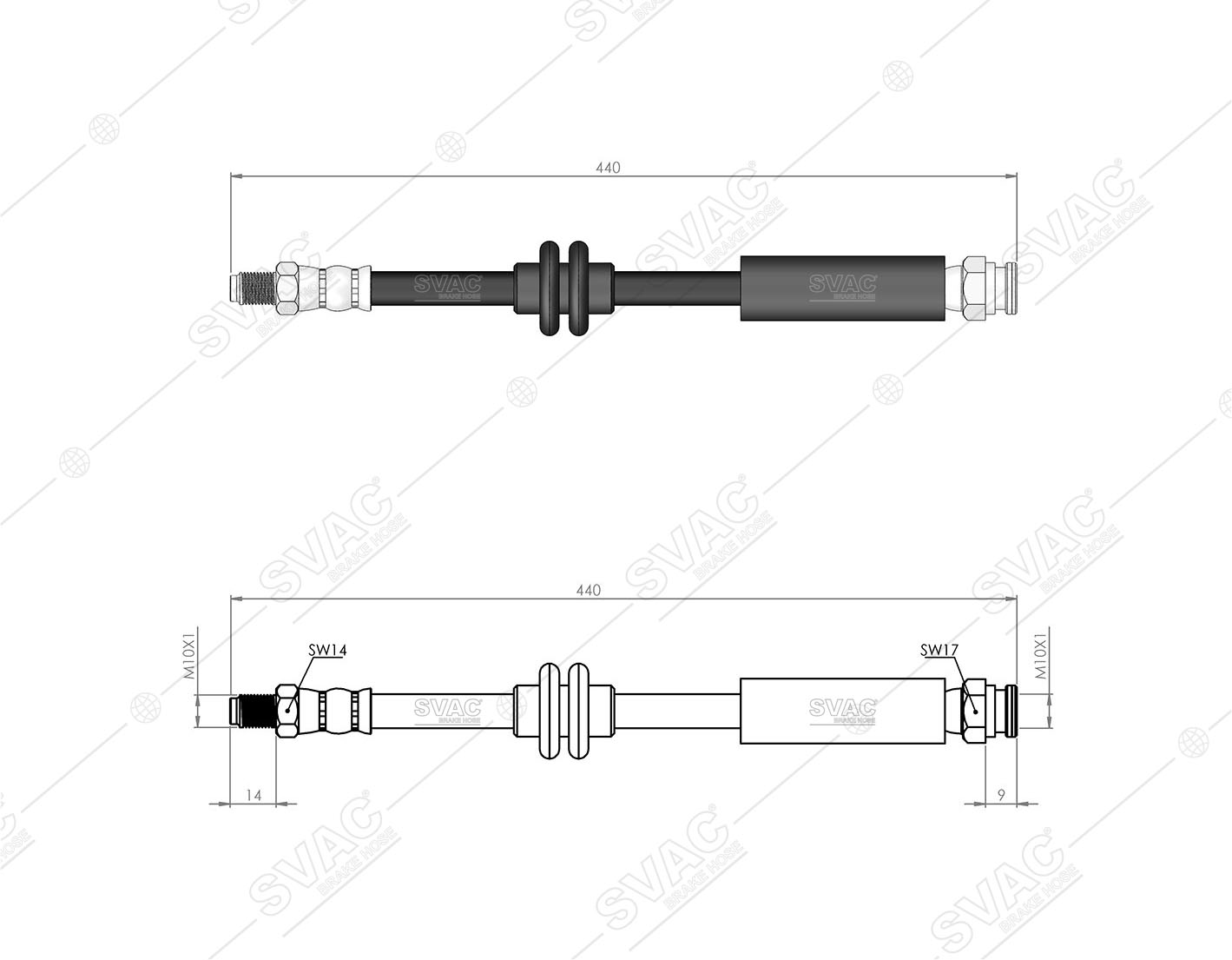 FREN HORTUMU (ARKA) FIAT DUCATO 11- / PEUGEOT BOXER 15-19 / CITROEN JUMPER 15-19