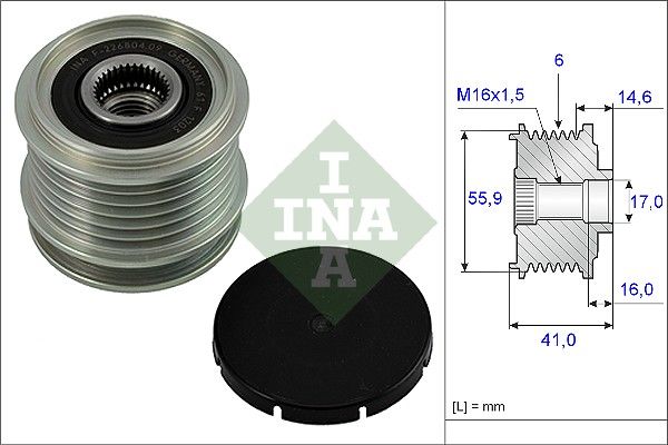 ALTERNATÖR KASNAĞI (6 KANAL) VW CADDY II / GOLF IV / NEW BEETLE / POLO / SHARAN / AUDI A3 / SEAT CORDOBA / IBIZA II / TOLEDO