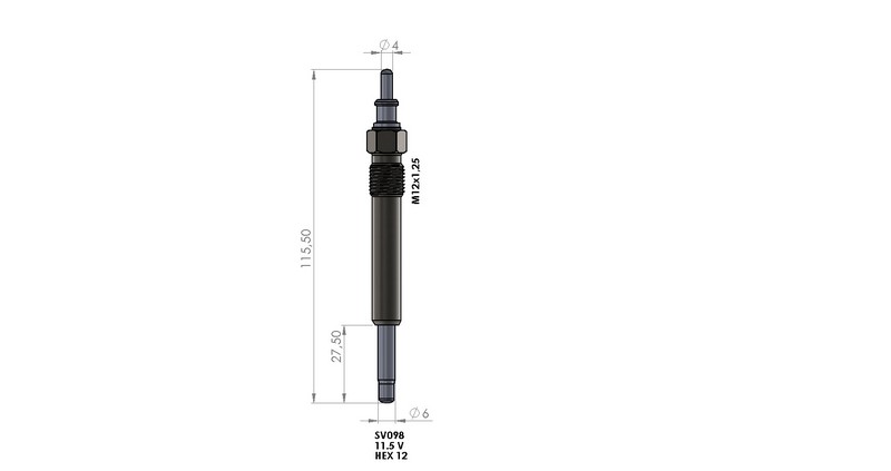 KIZDIRMA BUJİSİ (11,5V) M.BENZ C SERISI 200 / 220 / C250D