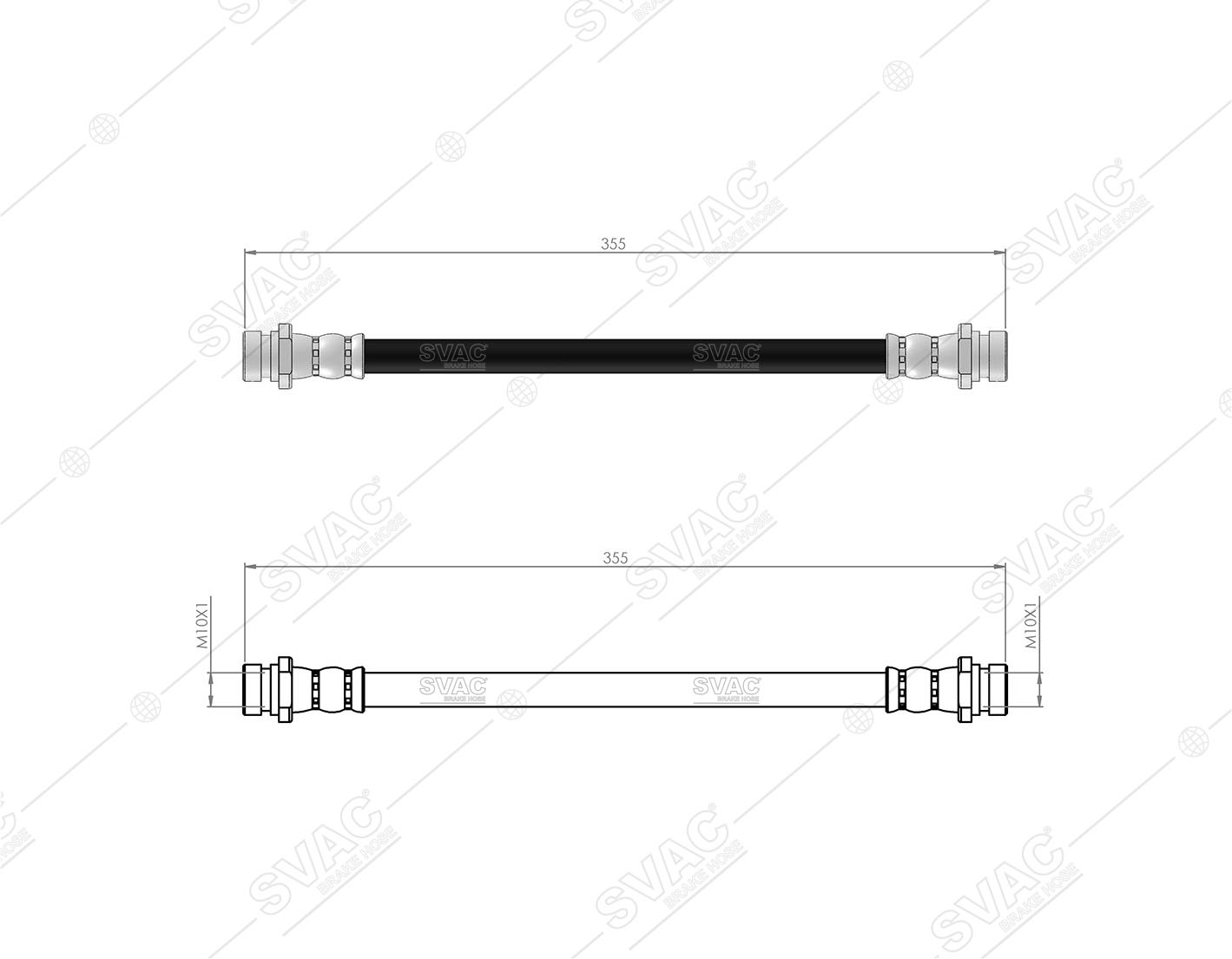 FREN HORTUMU (ARKA) MITSUBISHI L200 86-99 / L300 83-94 / L300 III 86-04 / HONDA CIVIC II 79-83