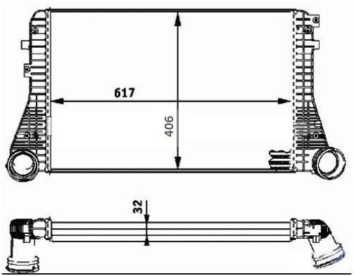 INTERCOOLER(IVW004) GOLFV /JETTA /CADDY 1,9 TDI GEÇMELİ