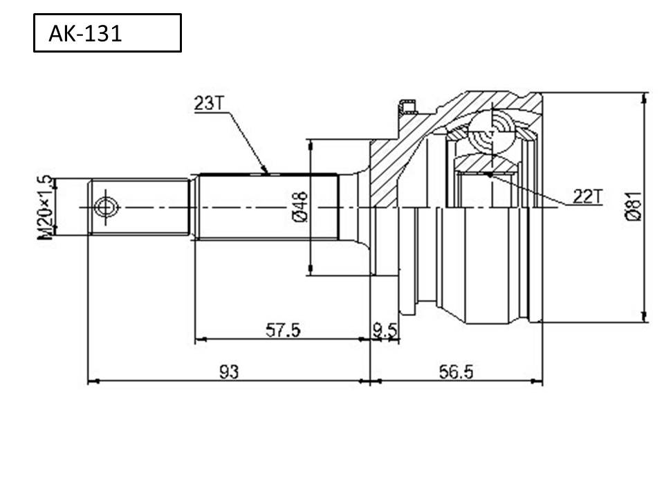 AKS KAFASI (23x22x48x149,5) NISSAN MICRA K11 92-03