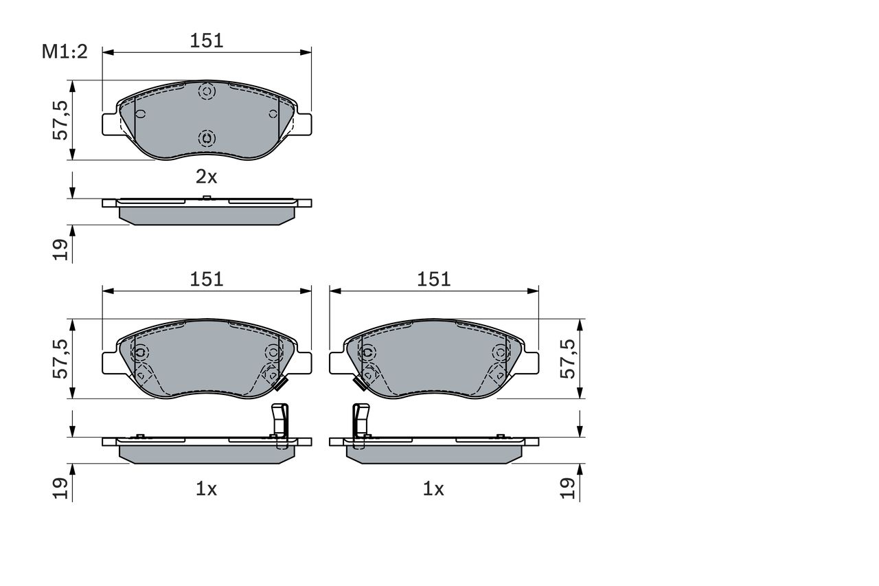 DİSK BALATA (ÖN) FIAT EGEA 1.4-1.4 LPG-1.6D 16-