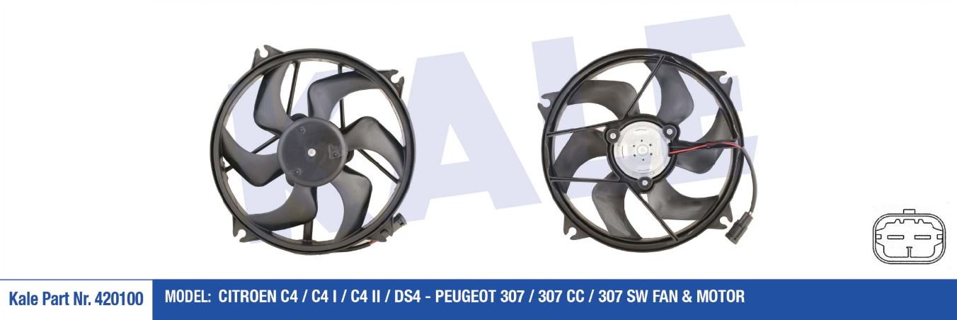 FAN MOTORU CITROEN C4 I-II-DS4 PEUGEOT P307