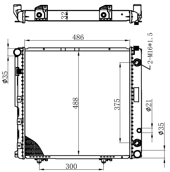 SU RADYATÖRÜ (BRAZİNG)(AT)(BME008) MERCEDES E200/220 W124 84-