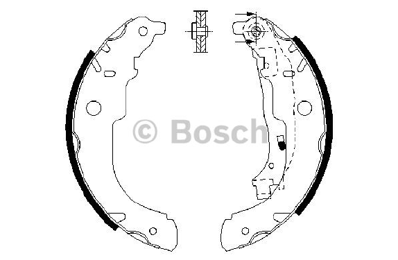 PABUÇLU FREN BALATASI (ARKA) CITROEN C3 II 09-13 / DS3 13-15 / PEUGEOT 207 06-15 / 208 I 12-