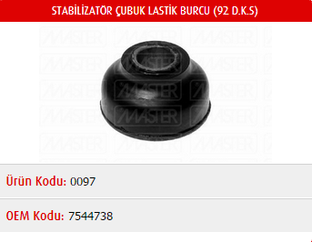 ROTİLLİ KOL BURCU FIAT TOFAŞ M131