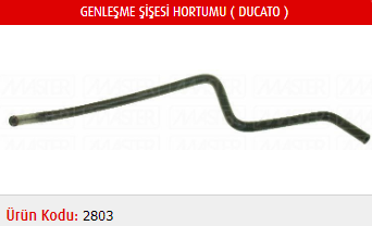 GENLEŞME ŞİŞESİ HORTUMU FIAT DUCATO 2.5D-TD-2.8 TD 94-02