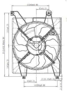 FAN MOTORU (DAVLUMBAZLI)(FHY036C) HYUNDAI ERA 1.6İ 05- KLİM