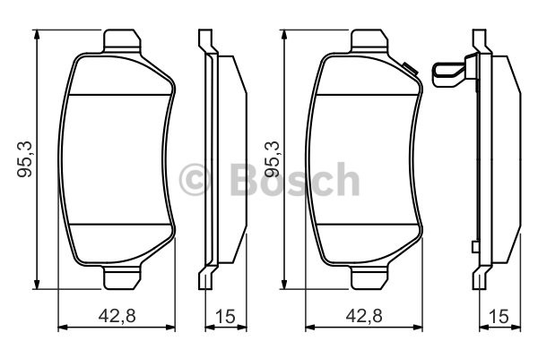 DİSK BALATA (ARKA)( YENİ NO : 0986424646 ) OPEL ASTRA G 1.4 16V 1.6 1.6 16V 1.7CDTI 99-09 / OPEL ASTRA H 1.4 16V 1.6 1.6 16V 1.7CDTI  04-14 / OPEL COMBO 1.3CDTI 1.6 1.6 16V 1.7CDTI 01-11