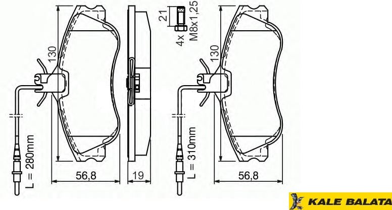 DİSK BALATA (ÖN) PEUGEOT PARTNER 96-