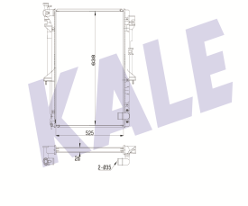 SU RADYATÖRÜ (BRAZING)(MT) MITSUBISHI L200 / TRITON (2007+)  AL/PL/BRZ