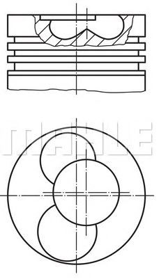 PİSTON,SEGMAN (+0.50)(79.51MM) VW-T5 AXB AXC 3.4