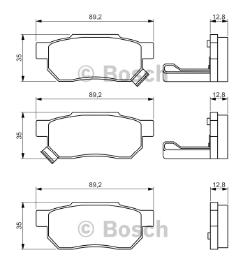 DİSK BALATA (ARKA)(YENİ NO : 0986461131) HONDA CİVİC 1,5-1,6 V-TEC 98-