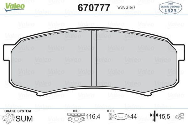 DİSK BALATA (ARKA) MITSUBISHI PAJERO IV / TOYOTA 4 RUNNER / LAND CRUISER