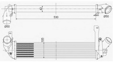 INTERCOOLER(IRN001) RENAULT KANGO 1.5 DCI 01+