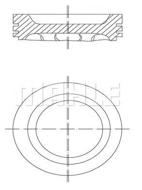 PİSTON,SEGMAN (STD)(78.50MM) TU5JP L4 206-307 8V