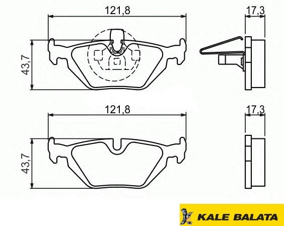 DİSK BALATA (ARKA) BMW 3 (E46) 00-