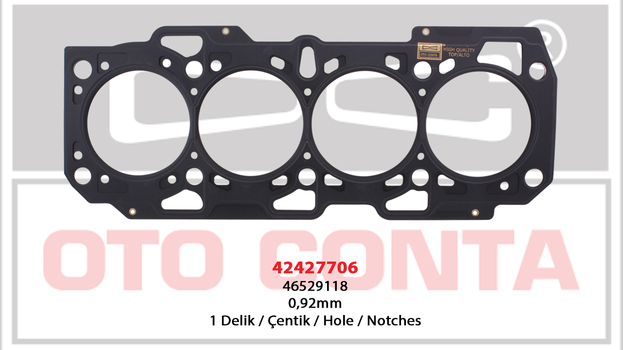 SİLİNDİR KAPAK CONTASI (0,92MM)(ÇELİK)(1 DELİK) FIAT DOBLO 1.9D