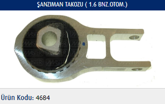 ŞNZIMAN TAKOZU FIAT EGEA 1.6 BENZİN-OTOMATİK