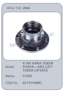 PORYA (ARKA)(ÇİFT TEKER)(ABS,Lİ) FORD TRANSİT V347