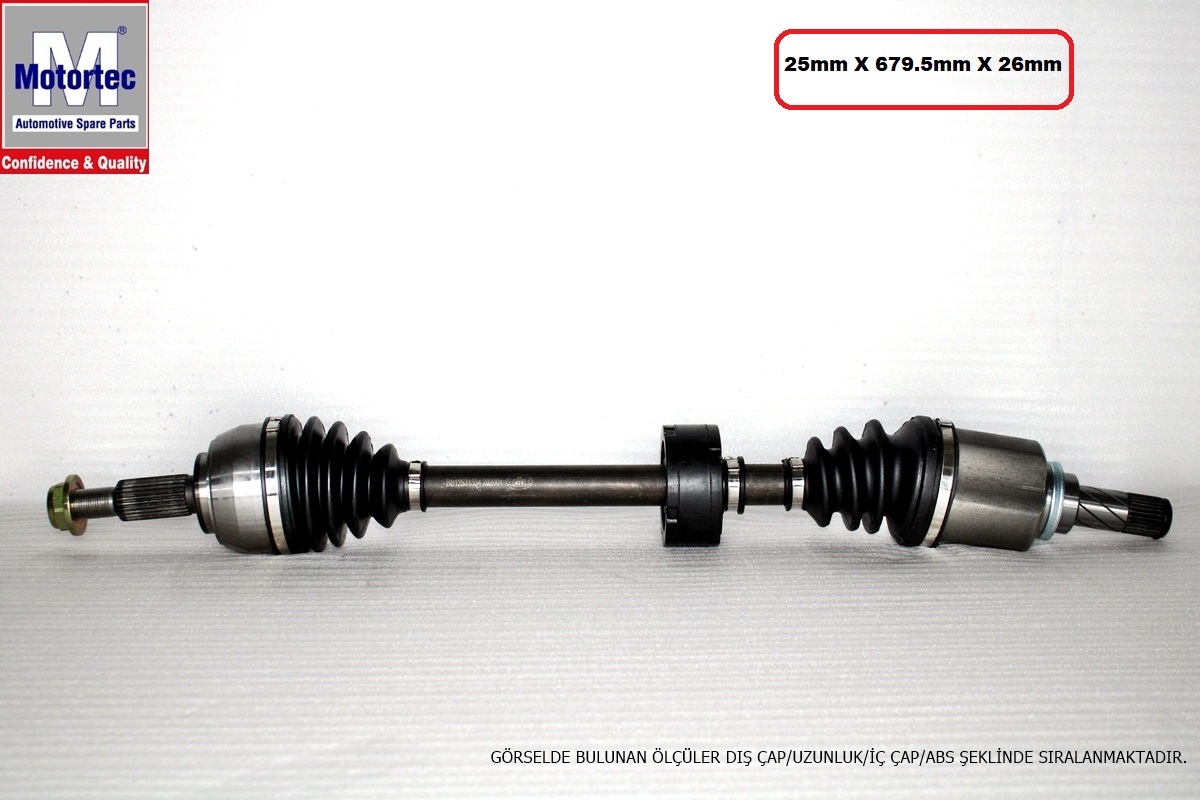 AKS KOMPLE (SOL)(679,00MM)(5 VİTES ) RENAULT FLUENCE 1.5 / 1.6 DCI 10- / MEGANE III 1.5 / 1.6 DCI 08-