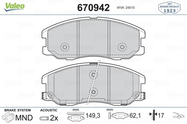 DİSK BALATA (ÖN) OPEL ANTARA 2.0 CDTI-2.0 CDTI 4X4 07- / CHEVROLET CAPTIVA 2.0D-2.0D 4WD-2.2D-2.2D 4WD 11-