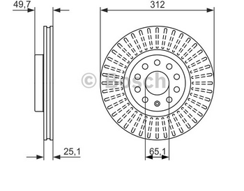 FREN DİSKİ (ÖN)(0986479058)(312MM) VW BEETLE 11- / CADDY III 10- / CADDY IV 15- / GOLF V 08- / GOLF VI 13- / GOLF VII 12- / JETTA III 04- / JETTA IV 11- / PASSAT 09- / TIGUAN 10-