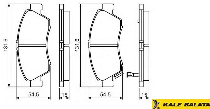 DİSK BALATA (ÖN) HONDA CIVIC 95-01 / JAZZ 02- /LOGO