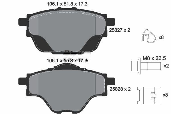 DİSK BALATA (ARKA) PEUGEOT 3008 16- / 308 II 14- / 508 II 18-