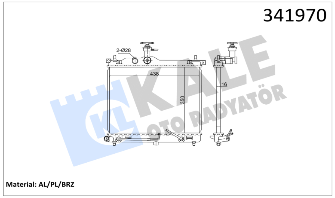 SU RADYATÖRÜ (BRAZING)(AT) HYUNDAI İ10 1.1 08-13