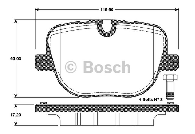 DİSK BALATA (ARKA)(YENİ NO:0986494409) RANGE ROVER III 4,4-5,0TD 09-