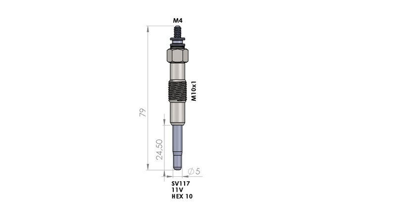 KIZDIRMA BUJİSİ (11,0V) FIAT CROMA 1.9 TD