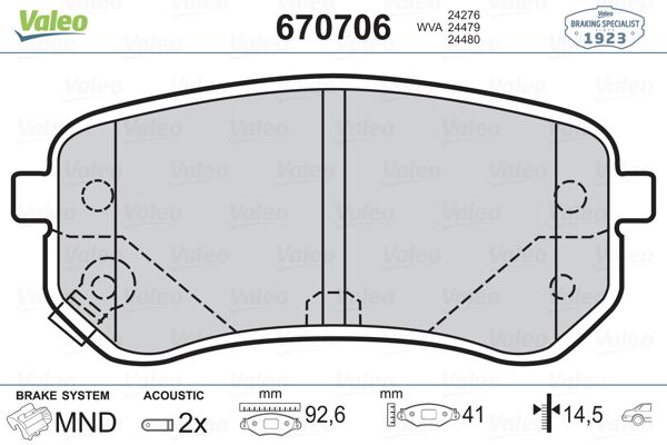 DİSK BALATA (ARKA) HYUNDAI İ10 1.0-1.1-1.2 08- / İX35 1.6-1.7 CRDİ-2.0 CRDİ 10- / KIA PICANTO 1.0-1.1 CRDİ 07- / SPORTAGE III 1.7 CRDİ-1.6 GDI