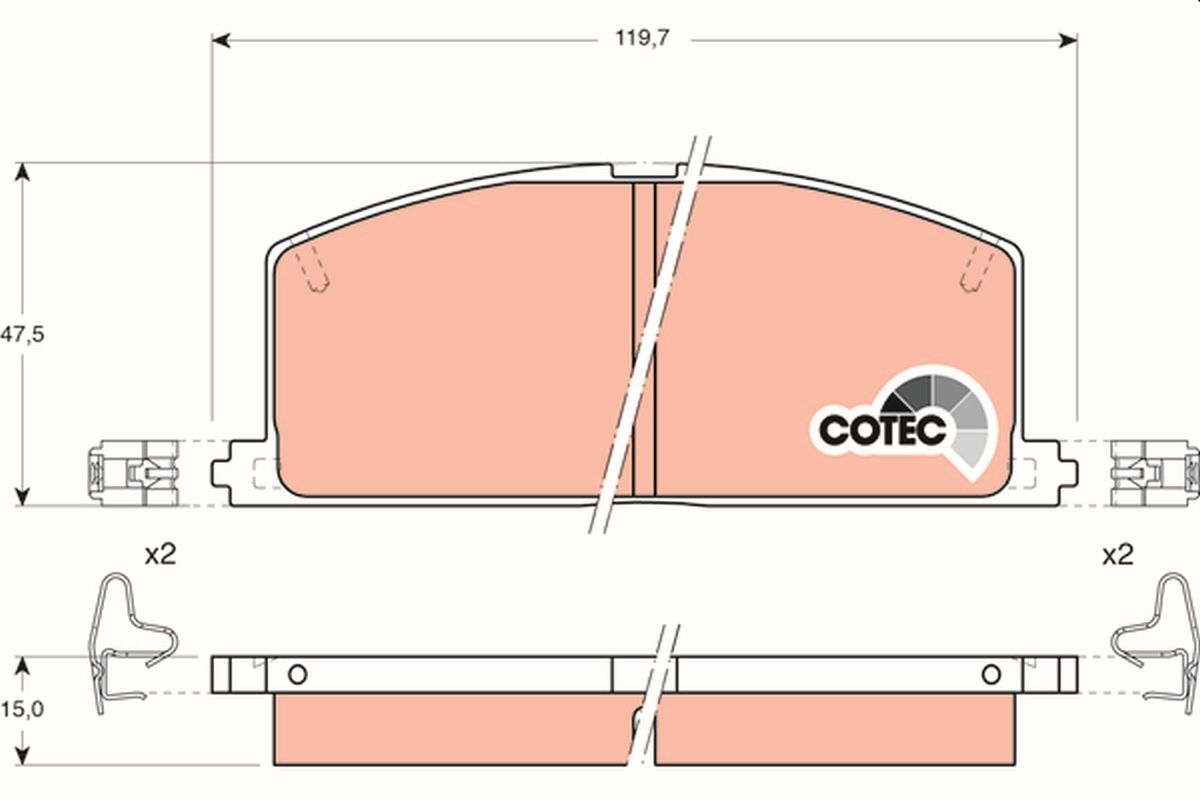 DİSK BALATA (ÖN) TOYOTA COROLLA AE92 E100 1.6-1.3 97-